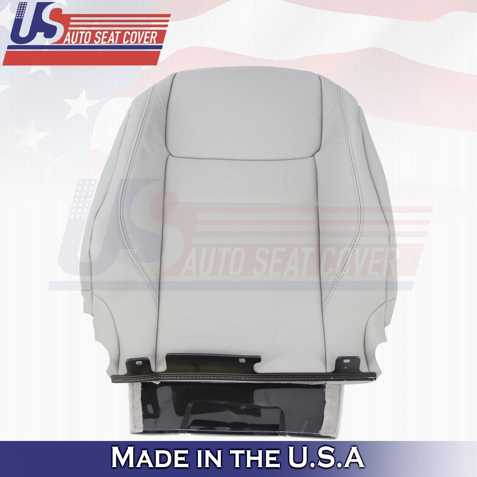 2017-2020 Fits Toyota Sienna Driver Side Bottom & Top Leather Seat Cover Gray