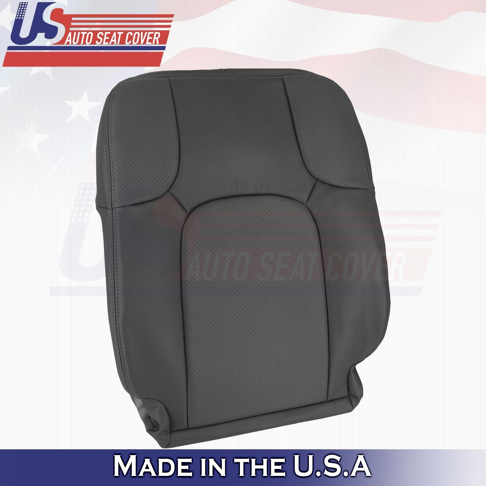 2005 to 2021 For Nissan Frontier Driver Top & Bottom Leather Seat Covers Black