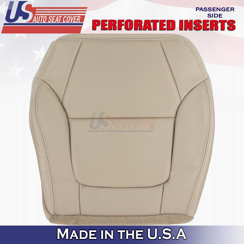 2001 to 2003 For Acura CL Type-S Front Set Top&Bottom Leather Perf Cover Tan