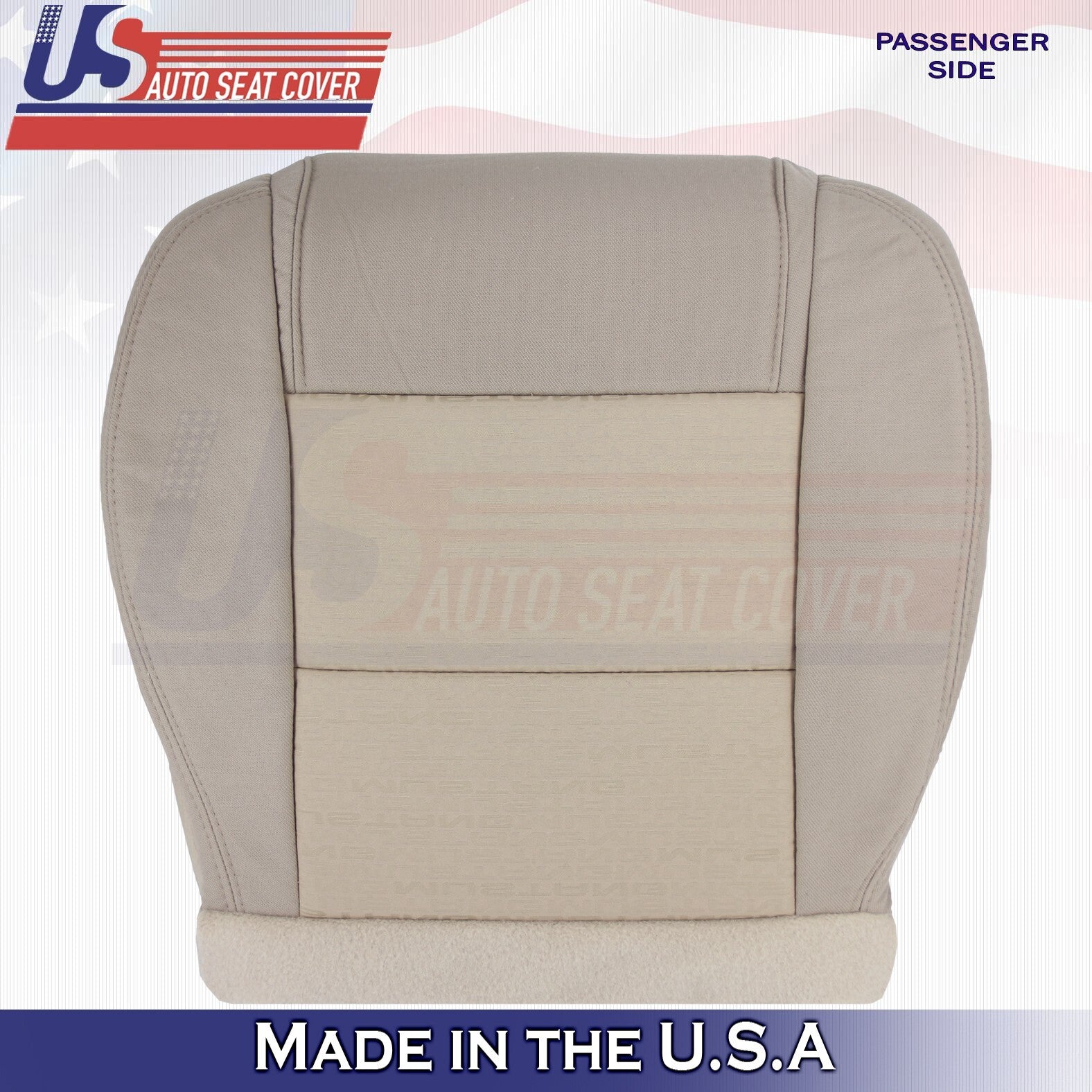 2005 2006 2007 For Ford Mustang Front Passenger Side Bottom Cloth Seat Cover Tan