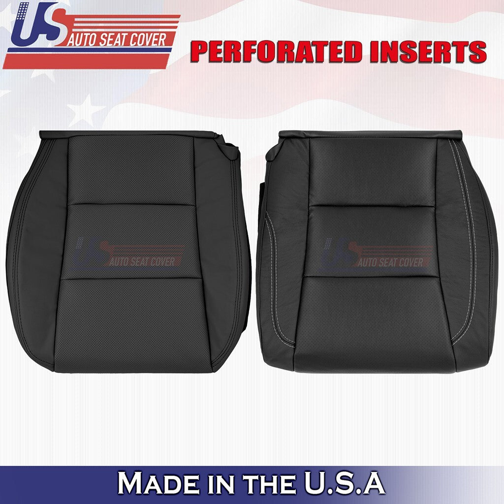 2013 to 2018 Fits Toyota Avalon Limited Front Set Bottoms Leather Cover Black