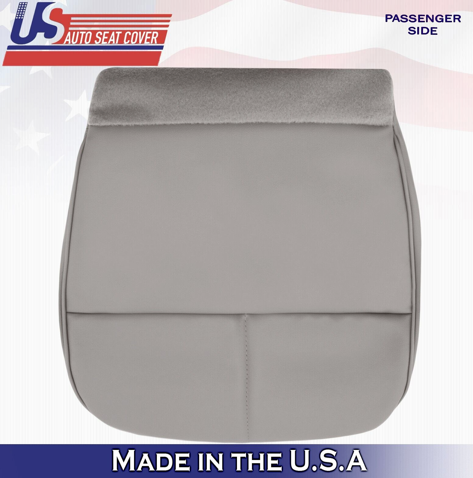 1992 to 1999 For Ford E550 Econoline van Passenger Bottom Vinyl Seat Cover Gray