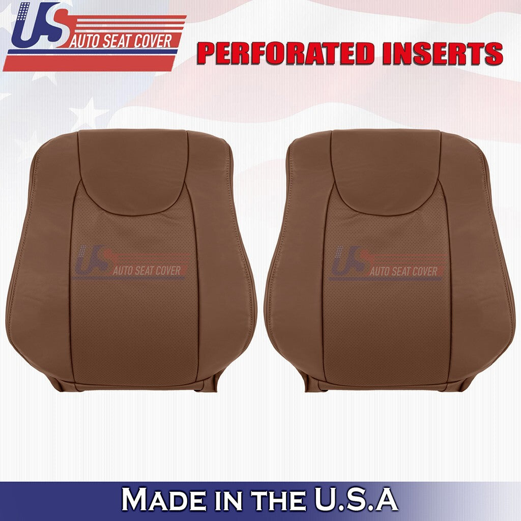 2013 2014 2015 For Lexus RX450h Front Set Bottoms Tops Perf Leather Cover Saddle