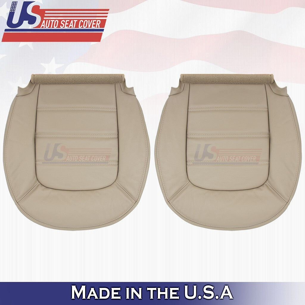 2002 to 2005 Fits Ford Explorer XLT Driver & Passenger Bottoms Leather Cover Tan