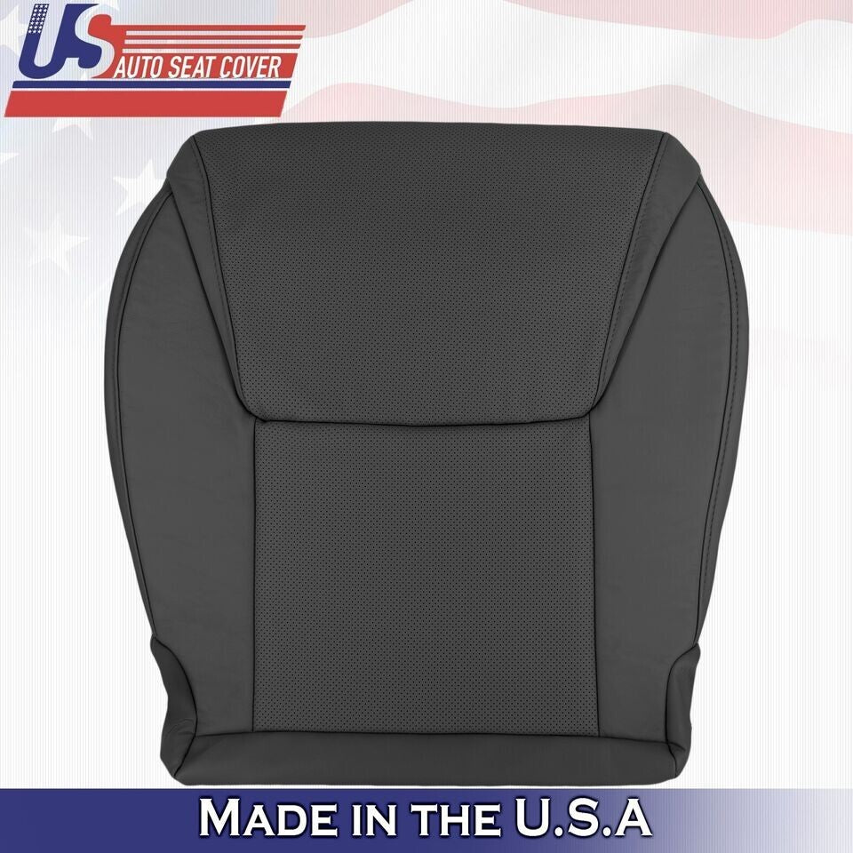 2012 to 2015 For Lexus LX570 Front Set Tops&Bottoms Leather w/ Perf Covers Black