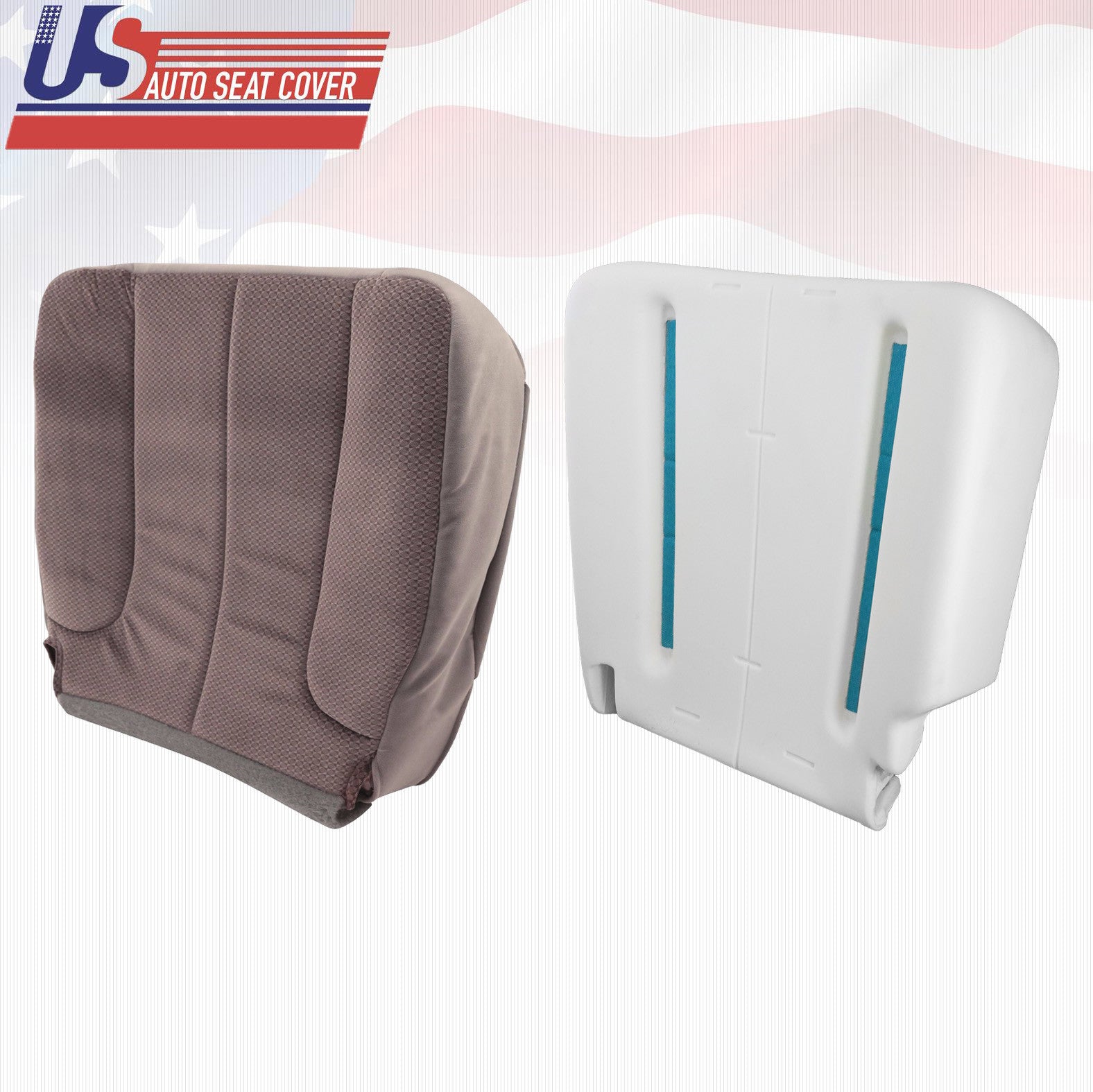 2002 to 2006For Dodge Ram 1500 SLT Driver Bottom Cloth Cover Tan + Foam Cushion