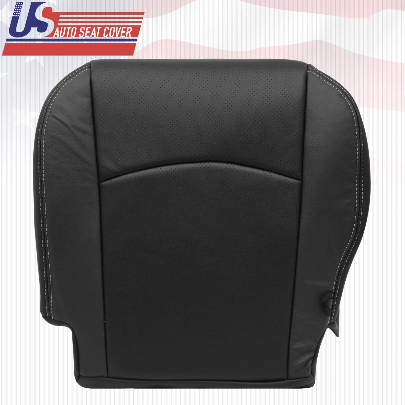 09-12 Fits Dodge Ram 1500 2500 Laramie Driver Bottom Perf Leather Cover BLACK