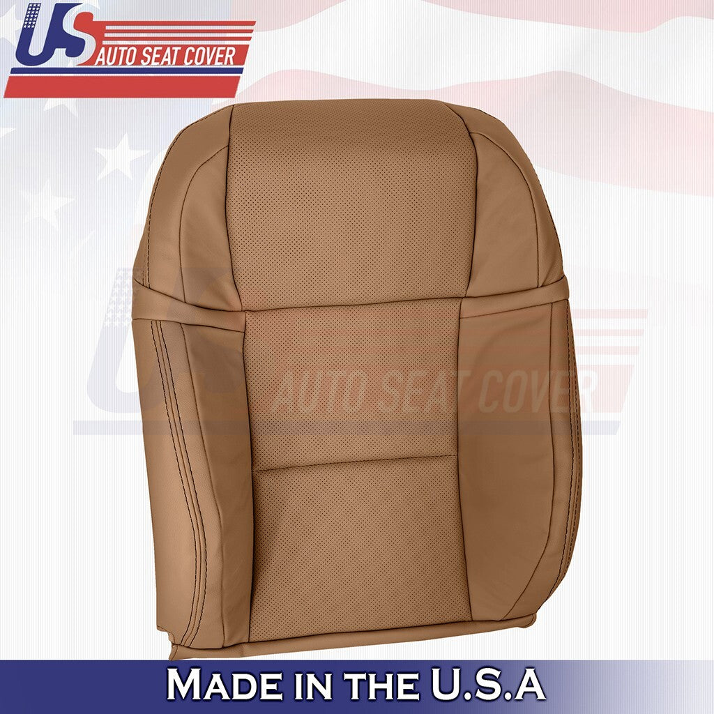 2013 to 2020 Fits Lexus GS350 F-Sport Passenger Top Leather Seat Cover Brown