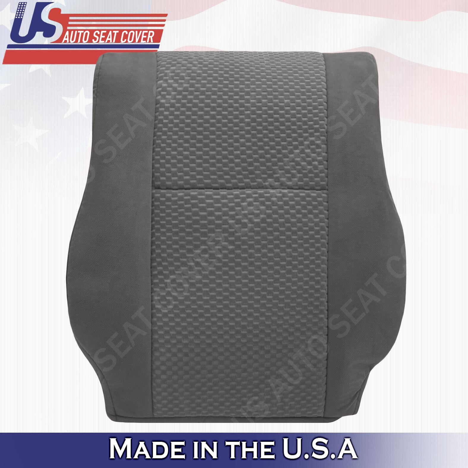For 2007 to 2012 Toyota Tundra SR5 Front Driver & Passenger Cloth Covers in Gray