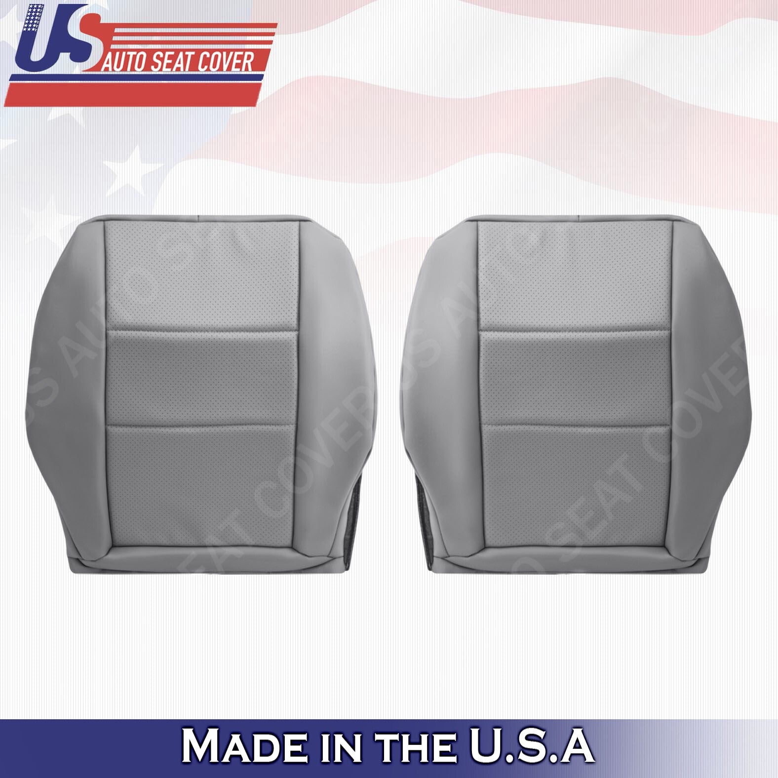 2008 to 2014 For Mercedes C Class Driver &passenger Bottom Leather Covers Gray