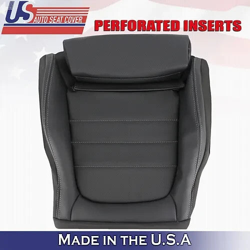 2015 to 2021 For Mercedes Benz C250 Passenger Bottom Vinyl Seat Cover Black
