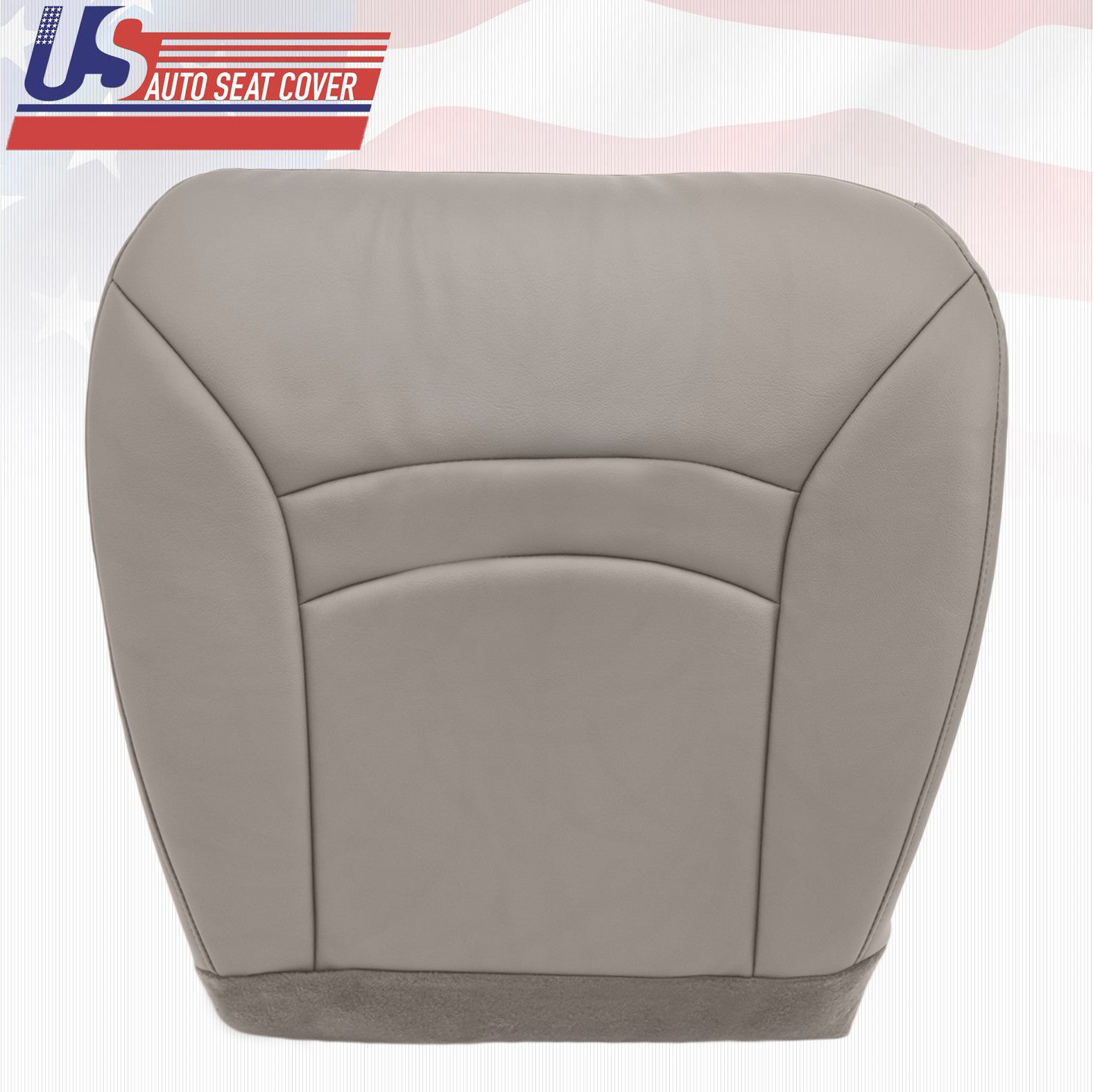 2000 to 2002 FORD E350 ECONOLINE VAN DRIVER BOTTOM SEAT COVER GRAY LEATHERETTE
