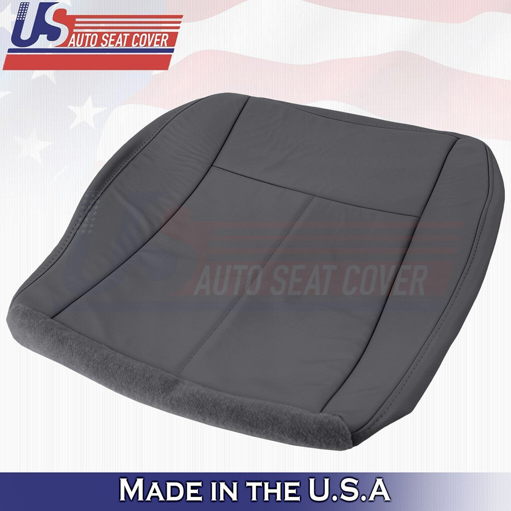 2008 2009 2010 For Chrysler 300C Passenger Top & Bottom Leather Seat Cover Black
