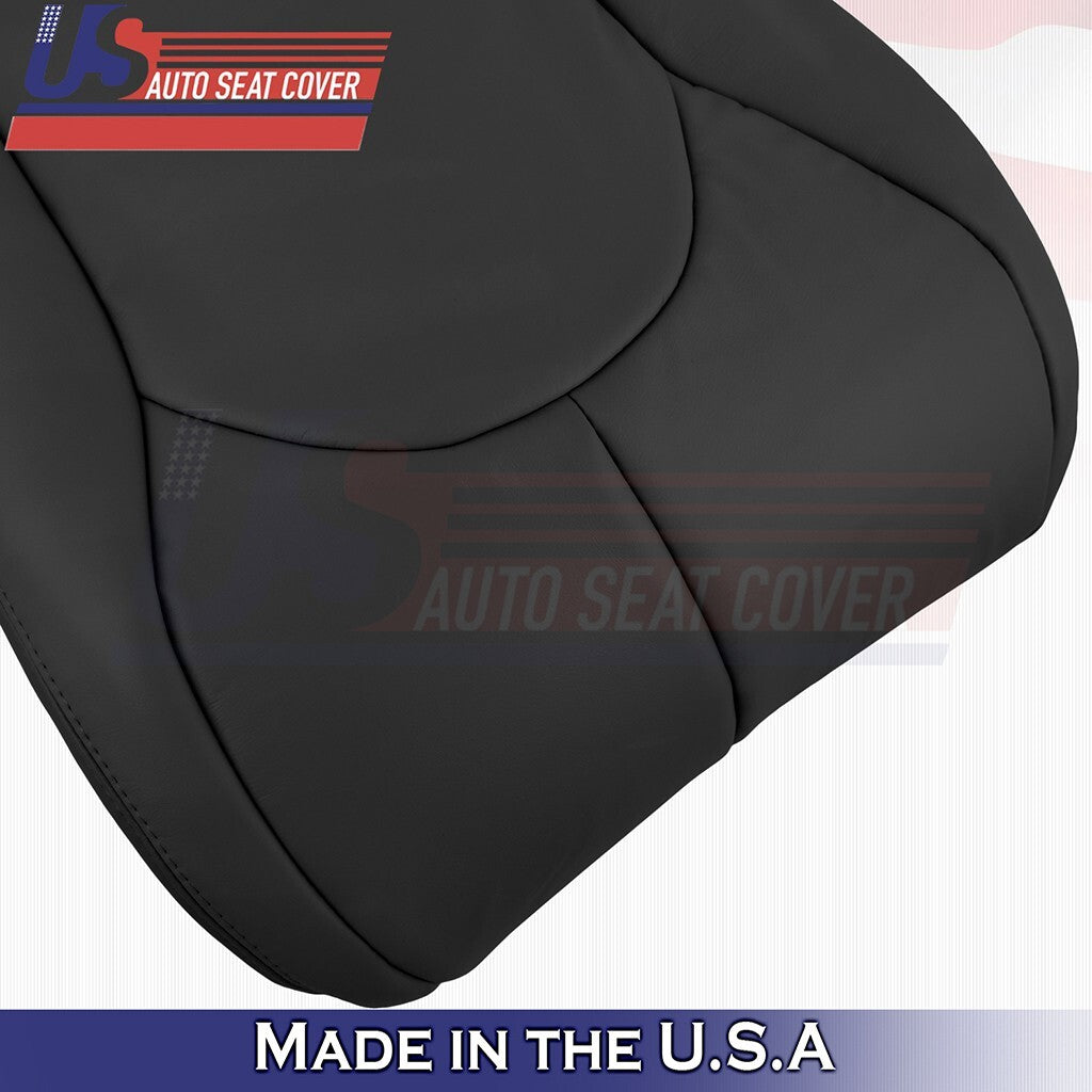 Driver &Passenger Bottoms Leather Cover BLK For 1996 to 2002 Mercedes Benz SL320