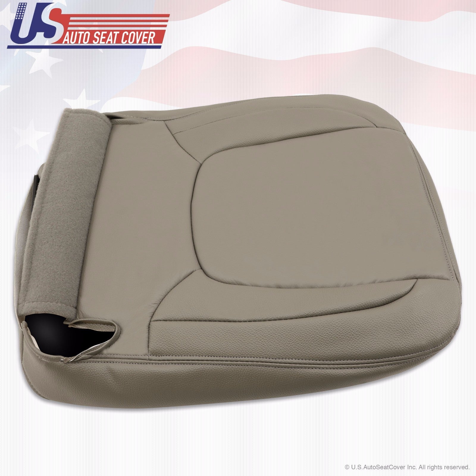 Fits Dodge 2004 2005 Ram 2500 Laramie Passenger Bottom Leather Seat Cover Taupe
