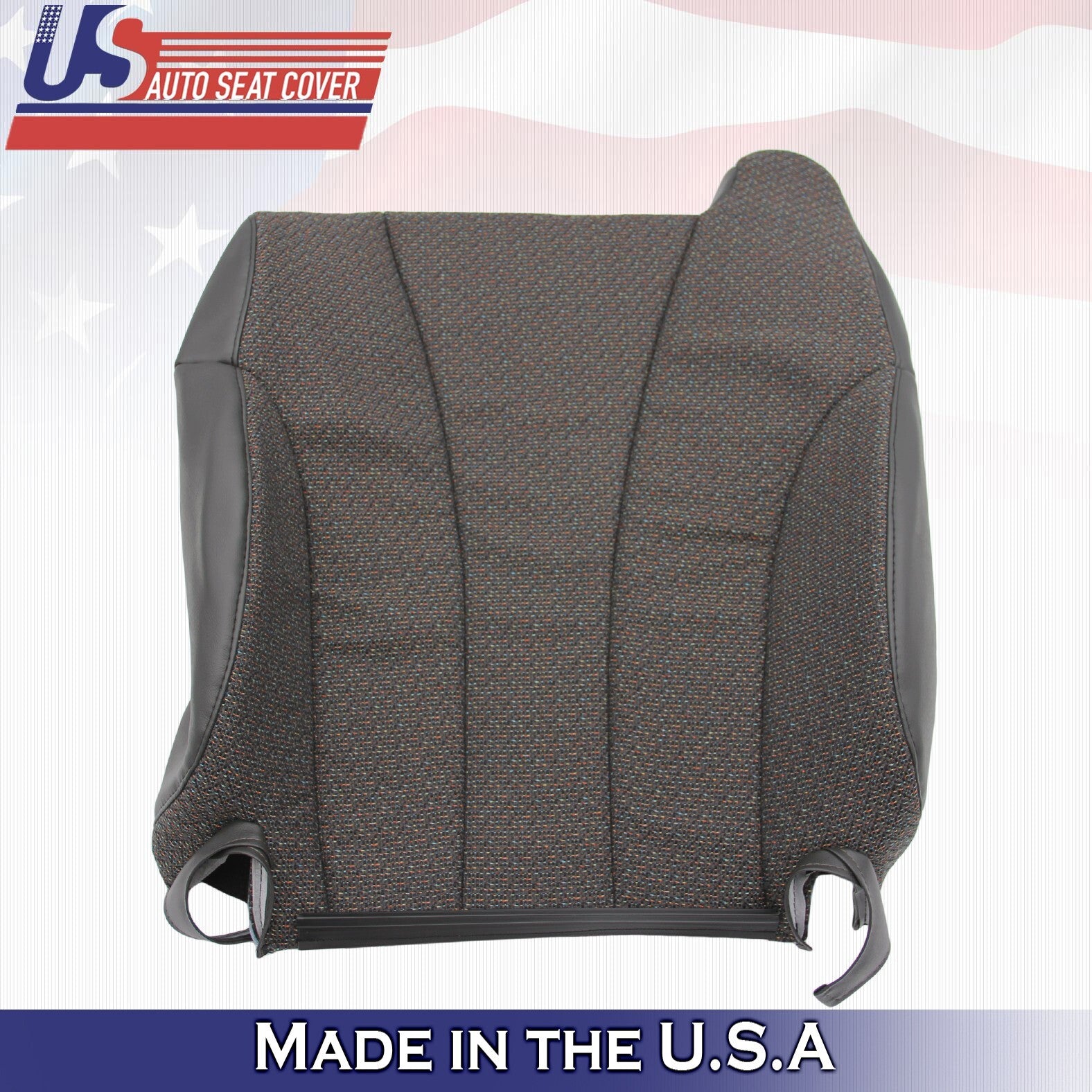 1999-2002 For Chevy Silverado 1500 WT Cloth Front Top Seat Covers Dark Graphite