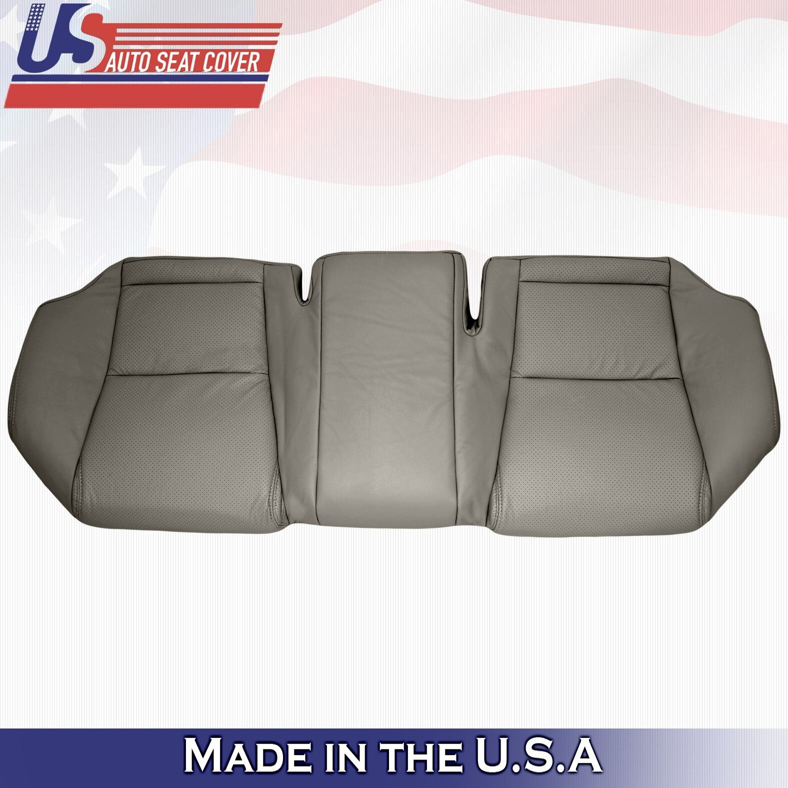 2010 2011 For Lexus GS300 GS350 Rear Bench Bottom Perforated Leather Cover Gray
