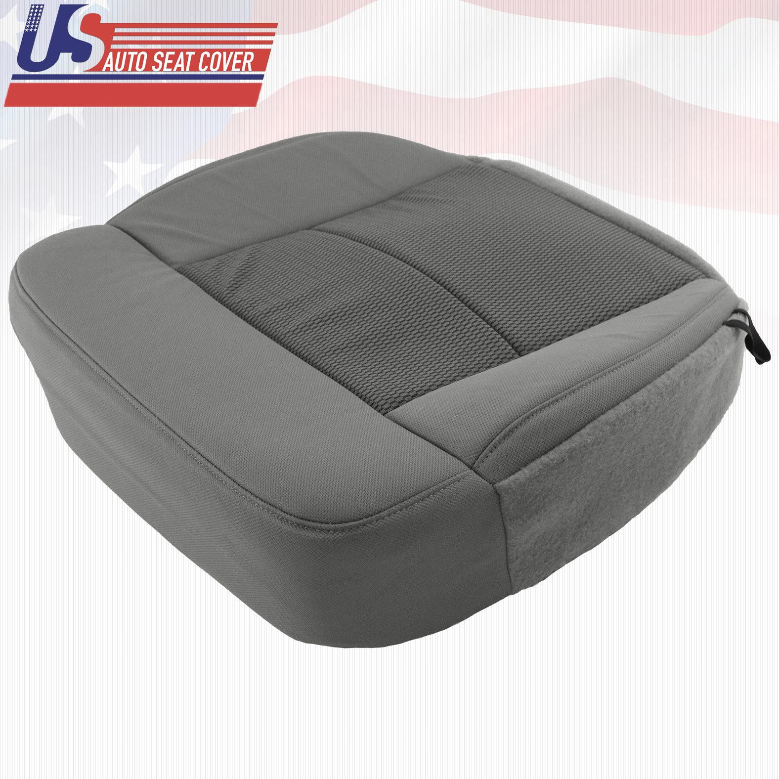 2004 -2006 Ford F150 Driver & Passenger Bottom Replacement Cloth Seat Cover Gray