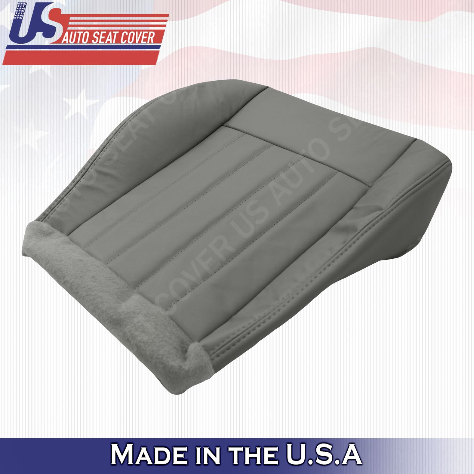 2005 2006 2007 For Jeep Liberty Limited Passenger Bottom Leather Seat Cover Gray
