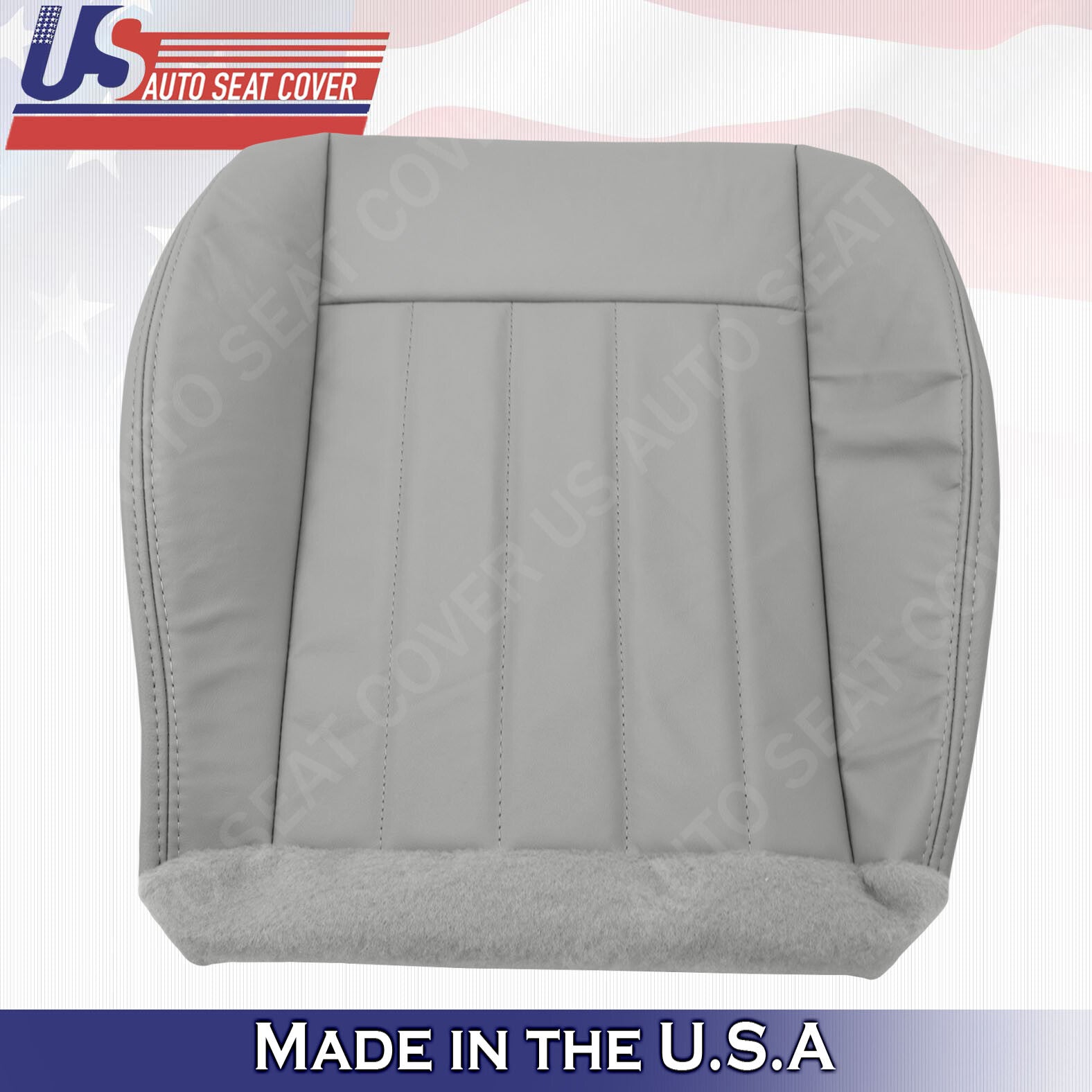2005 2006 2007 Fits Jeep Liberty PASSENGER Bottom Leather Seat Cover Light Gray