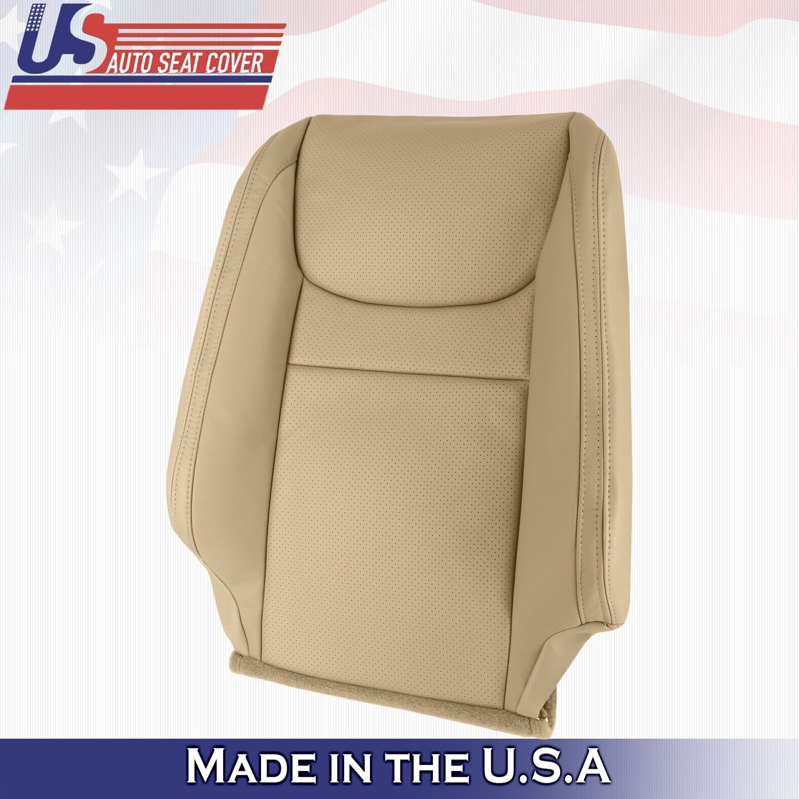 2001 2002 2003 Fits Toyota Highlander Driver Top Perforated Leather Cover Tan