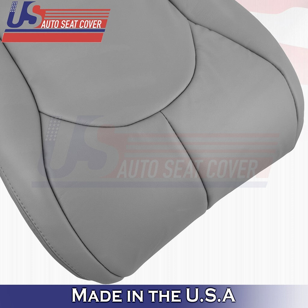 1996 to 2002 For Mercedes Benz SL500 Driver Top &Bottom Leather Seat Cover Gray
