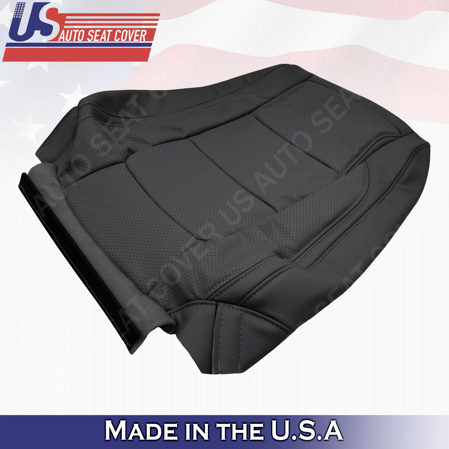 2011 2012 2013 2014 2015 Ford Explorer Driver Top Leather Perforated Cover Black