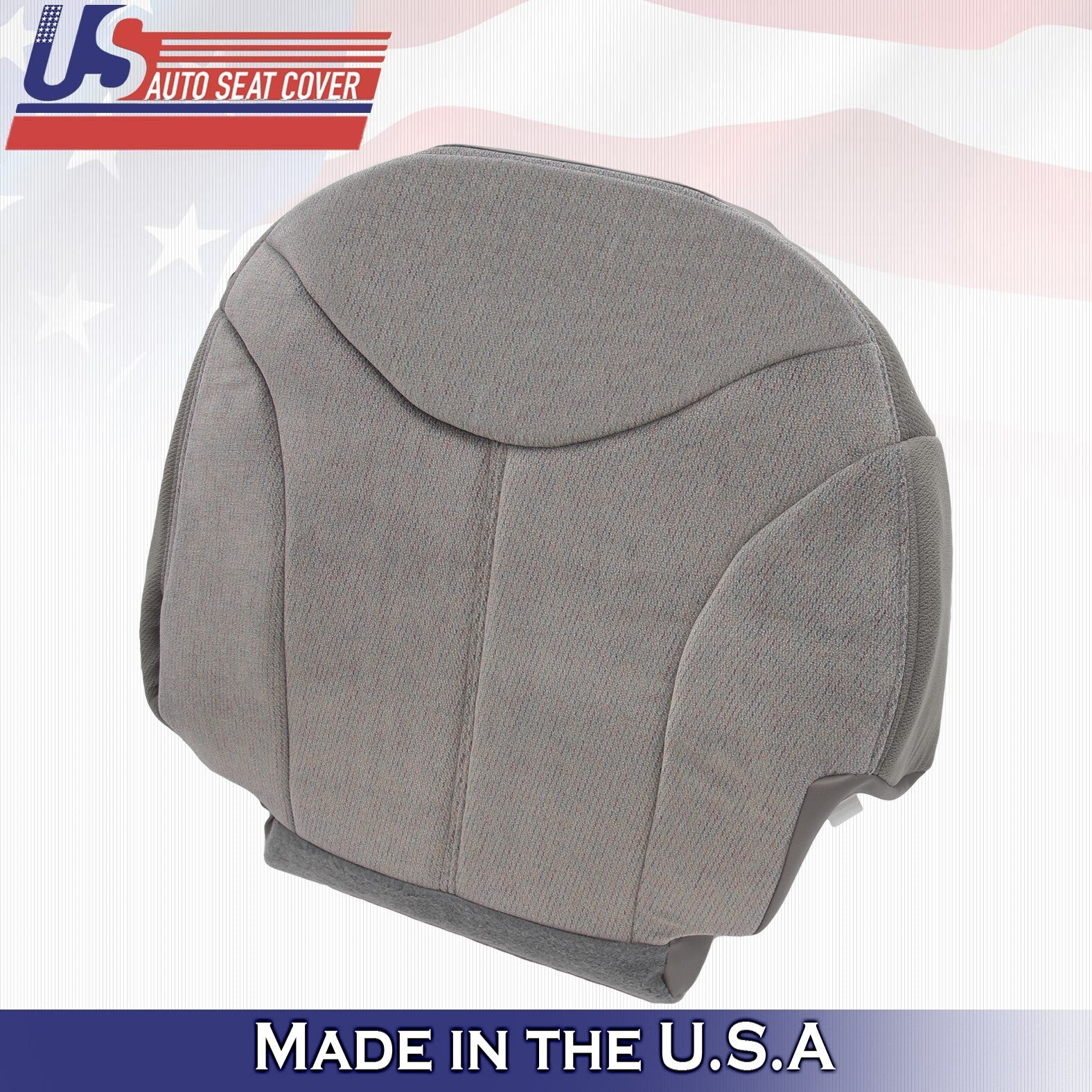 1999 2000 2001 2002 Fits GMC Sierra Driver Side Bottom Cloth Seat Cover Gray