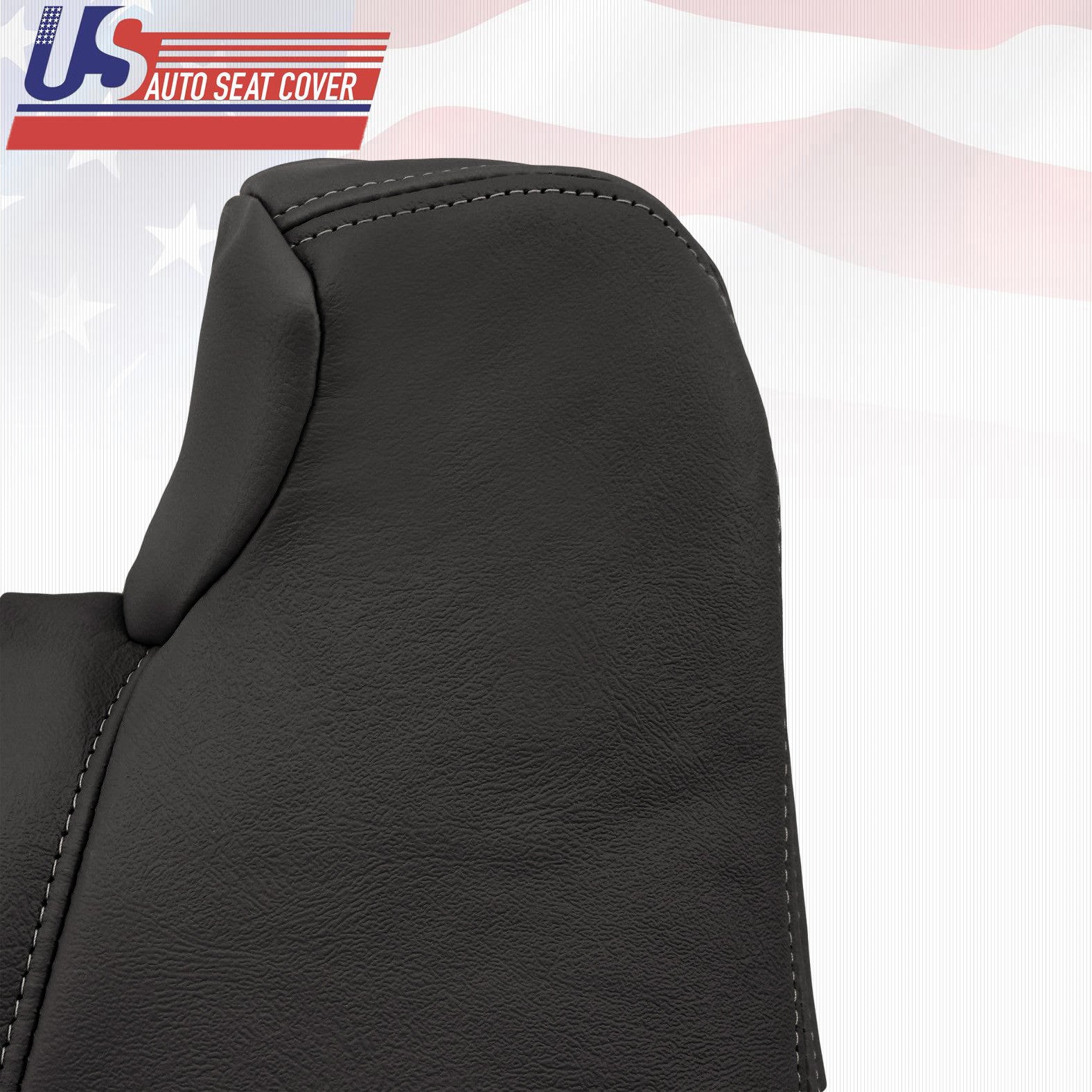 1999 2000 2001 2002 Chevy Passenger Top Lean Back Leather Seat Cover in Graphite