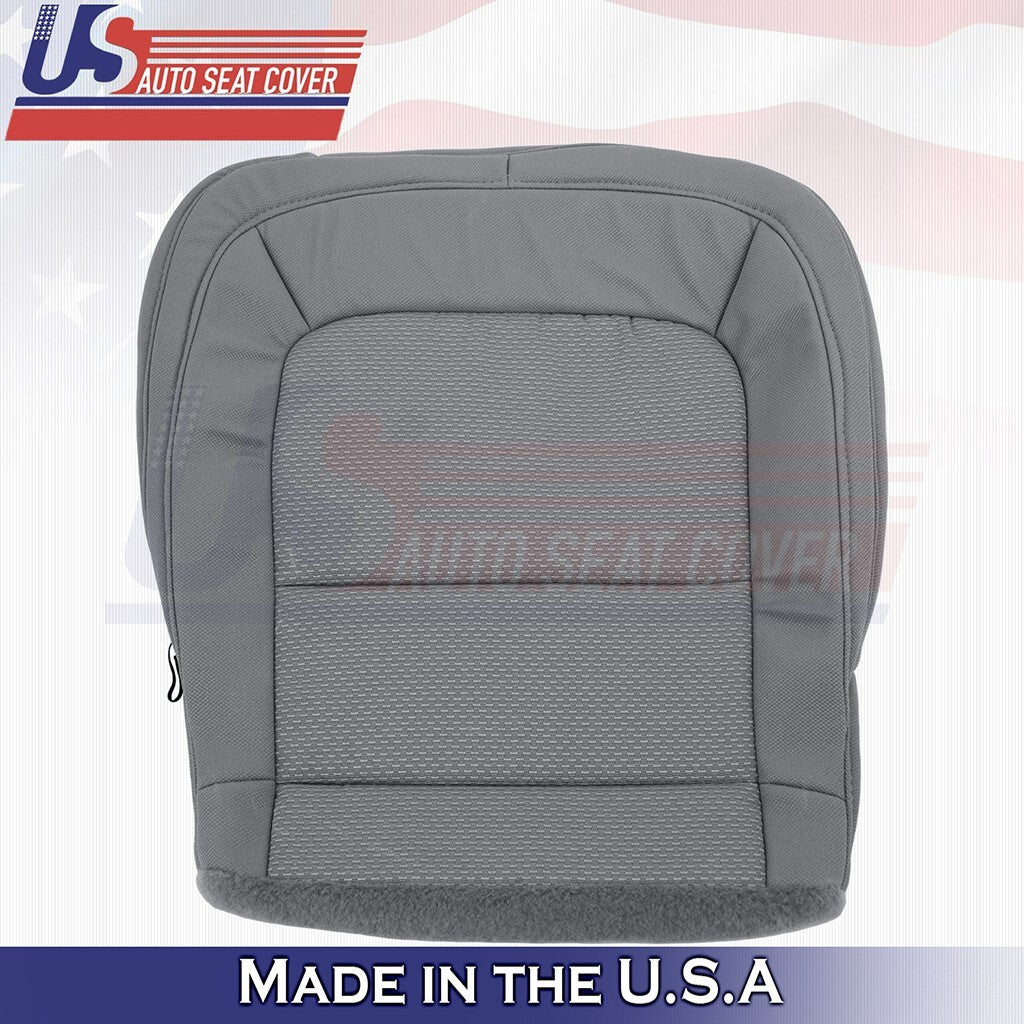 2015 to 2021 For Chevy Colorado Front Passenger Bottom Cloth Seat Cover Gray