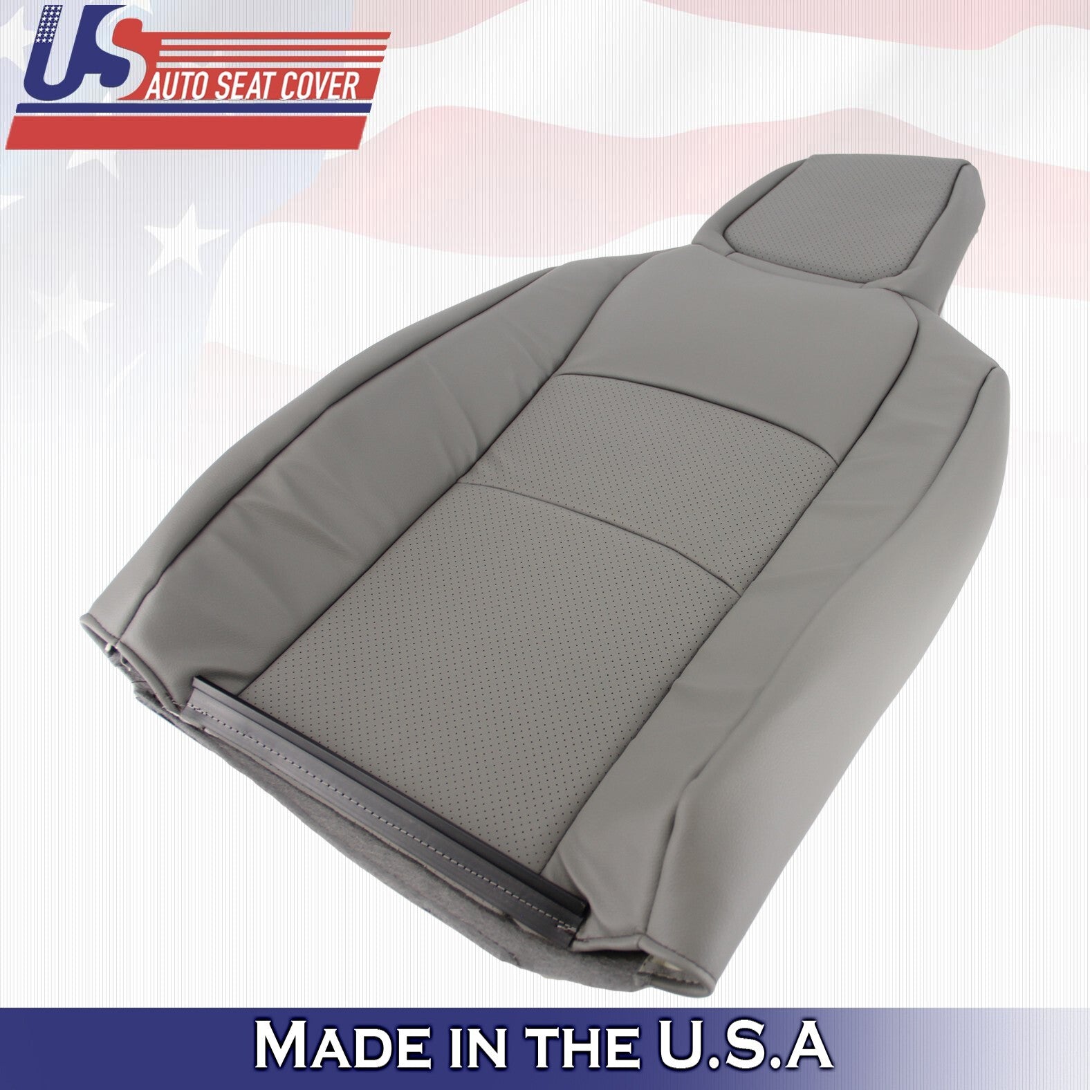 2009-2014 Fits Ford E150 E250 E350 van Driver Top Perforated Vinyl Cover Gray