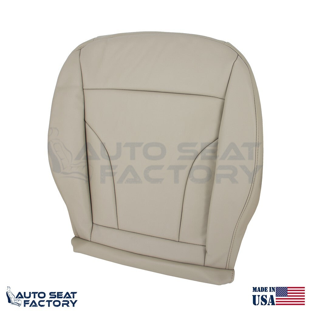 Replacement Fits 2013 - 2017 Audi Q5 Driver Side Bottom Beige Leather Seat Cover