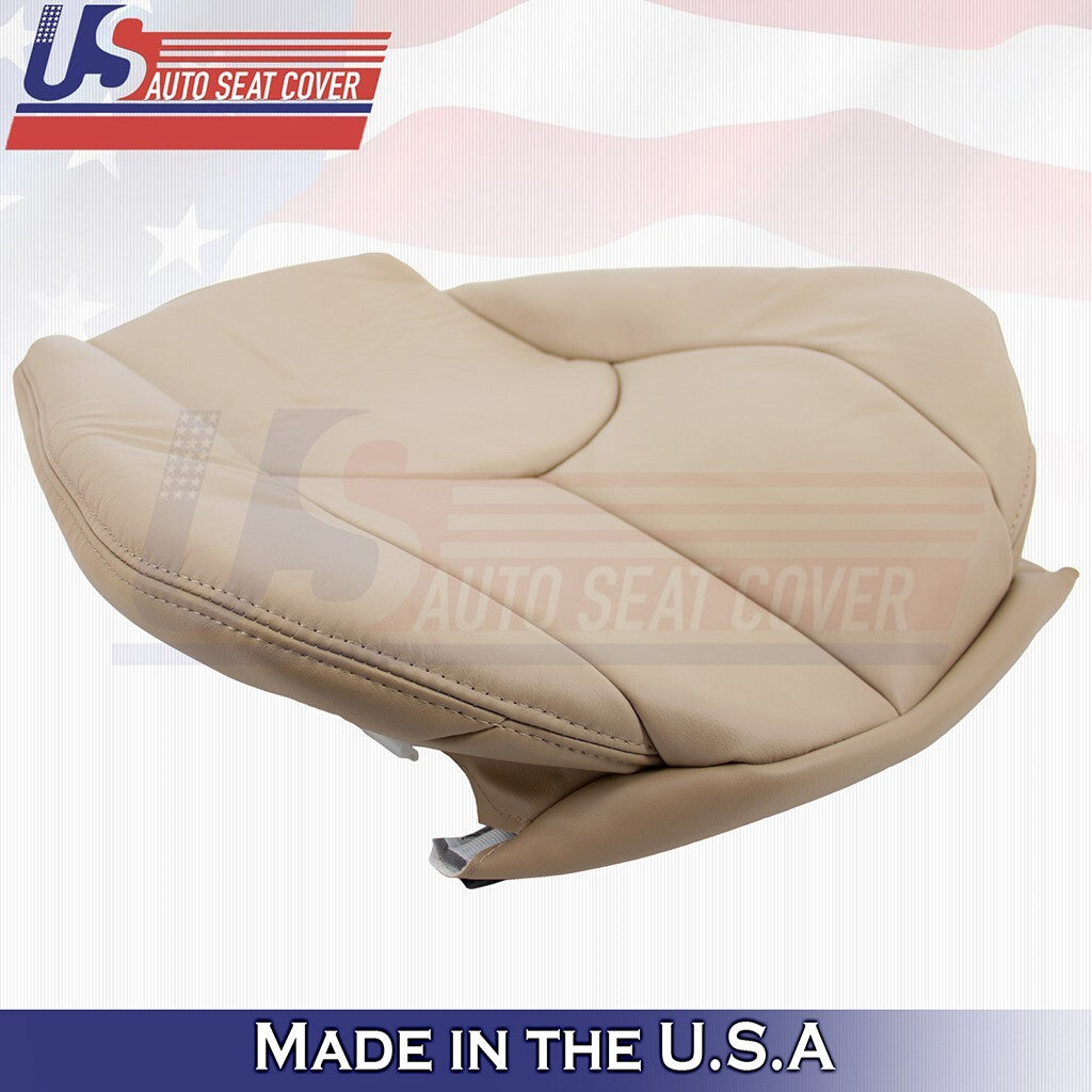 1996 to 2002 For Mercedes Benz SL500 Driver Top &Bottom Leather Seat Cover Tan