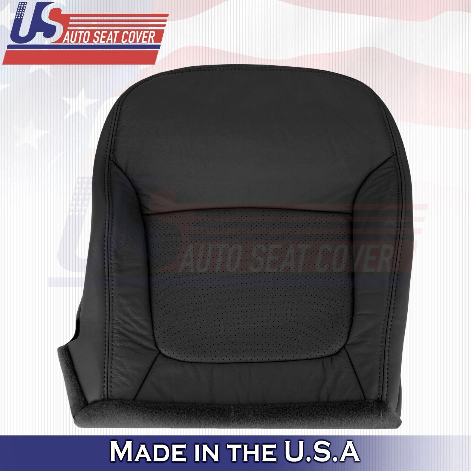 2002 2003 Fits Acura TL Type S Front Driver Bottom Leather Seat Cover Black