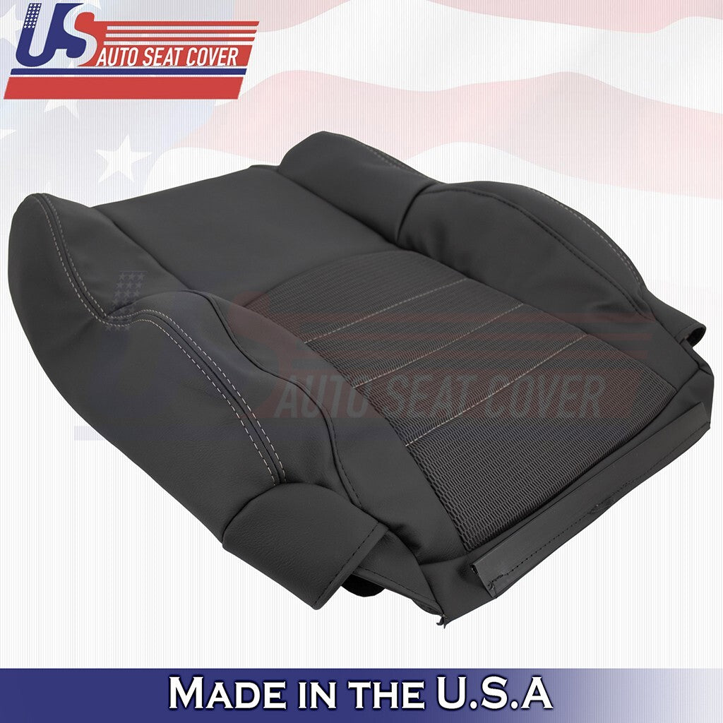 2011 2012 Fits Dodge Ram Sport Passenger Top Cloth/Vinyl Seat Cover Dark Gray
