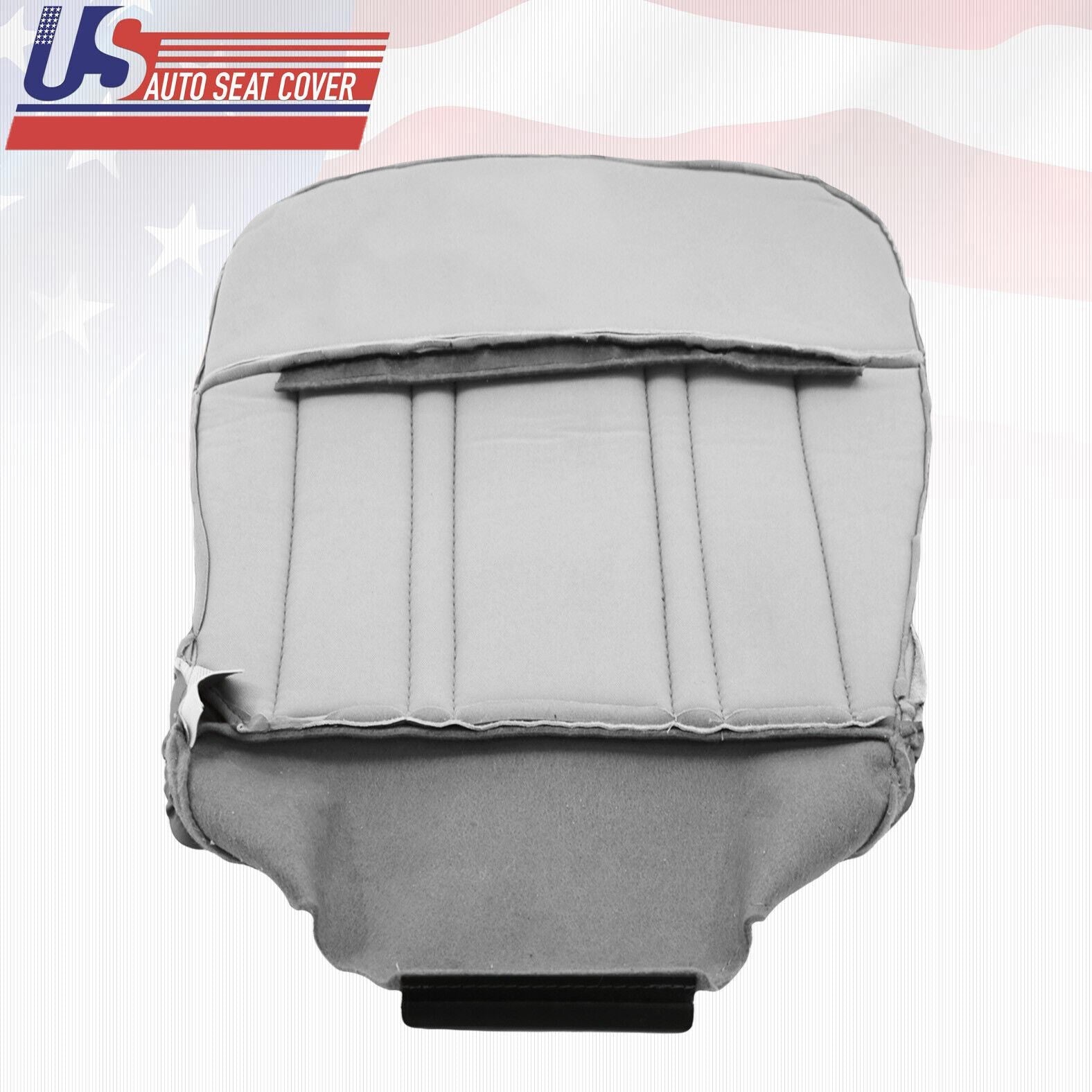 1998 For Ford F150 Lariat XLT Driver & Passenger Bottom Leather Seat Covers Gray