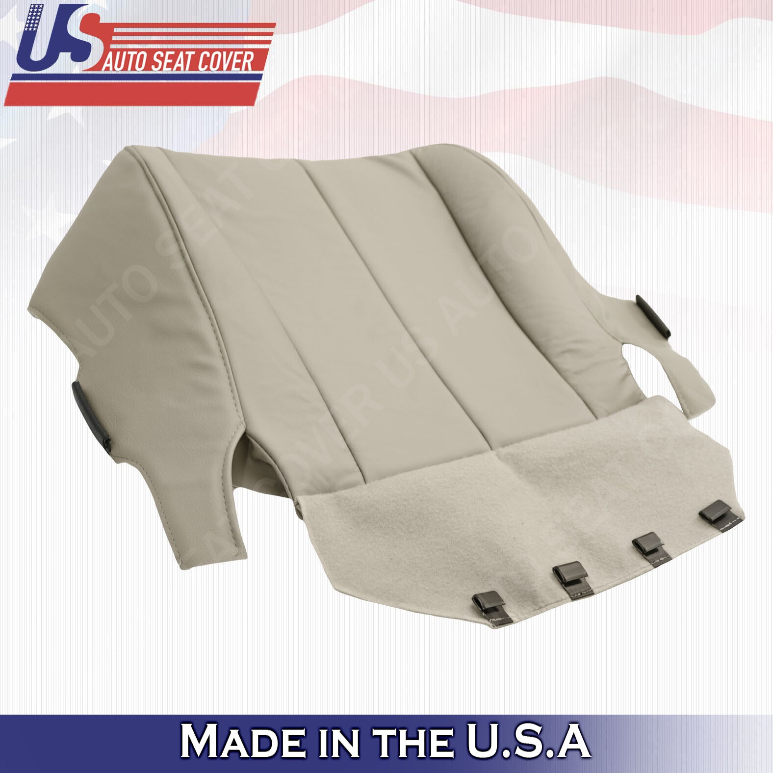 2007 - 2011 For Toyota Camry Passenger Side Bottom Leatherette Seat Cover in Tan