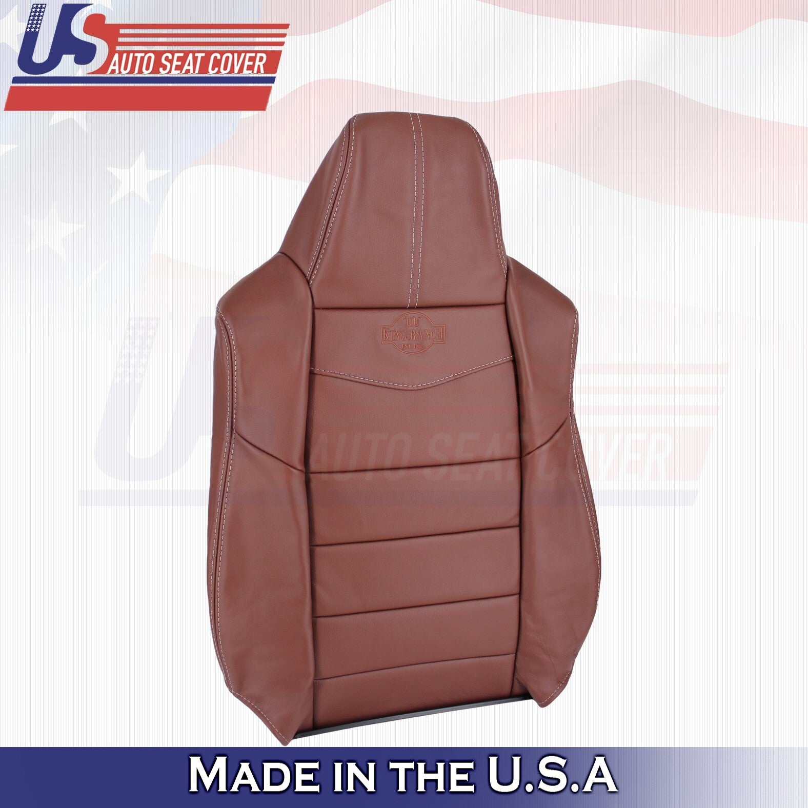 2008 to 2010 For Ford F250 F350 King Ranch Driver Top & Bottom Leather Covers
