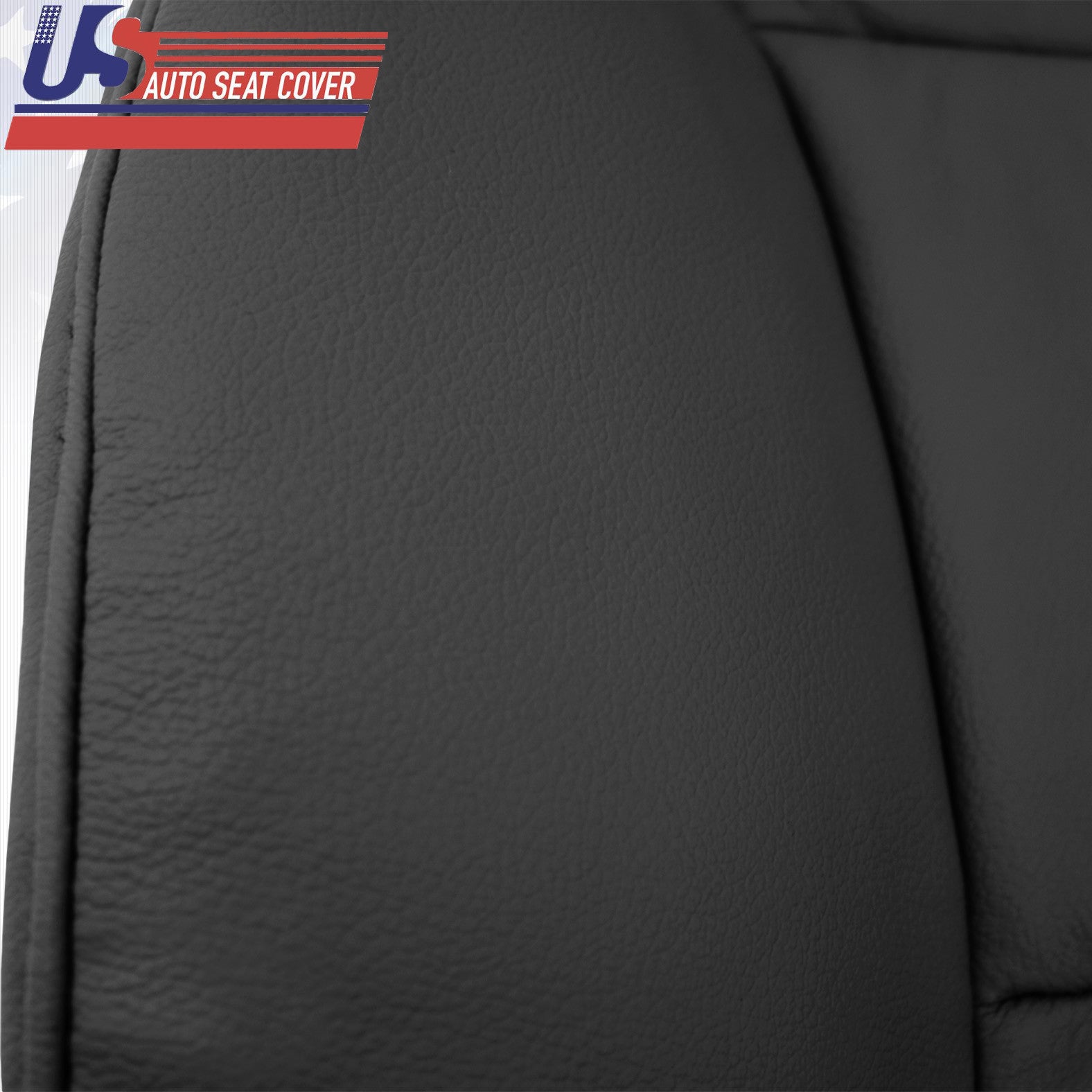 For 2007 2008 Acura MDX Driver Top & Bottom Genuine Leather Seat Cover Black