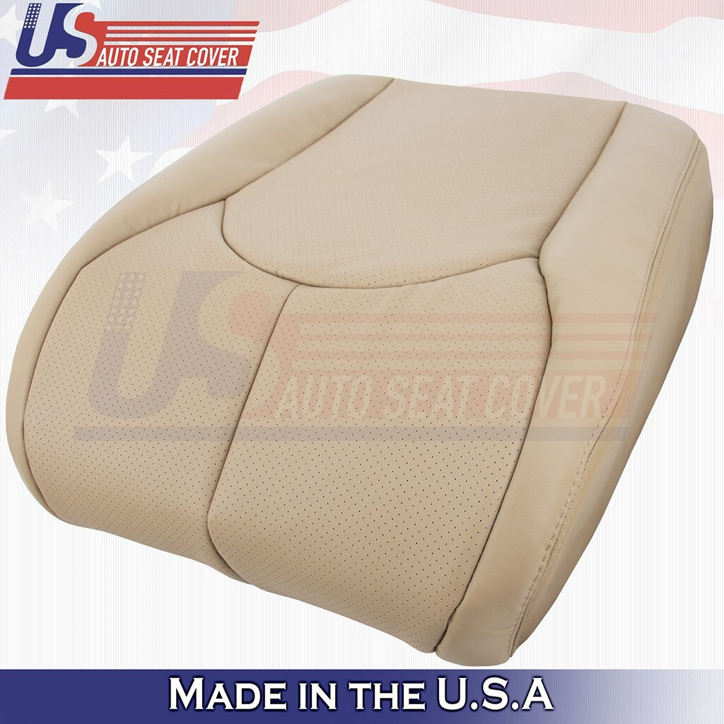 1996 to 2002 For Mercedes Benz SL500 Driver Bottom & Top Perf Leather Cover Tan