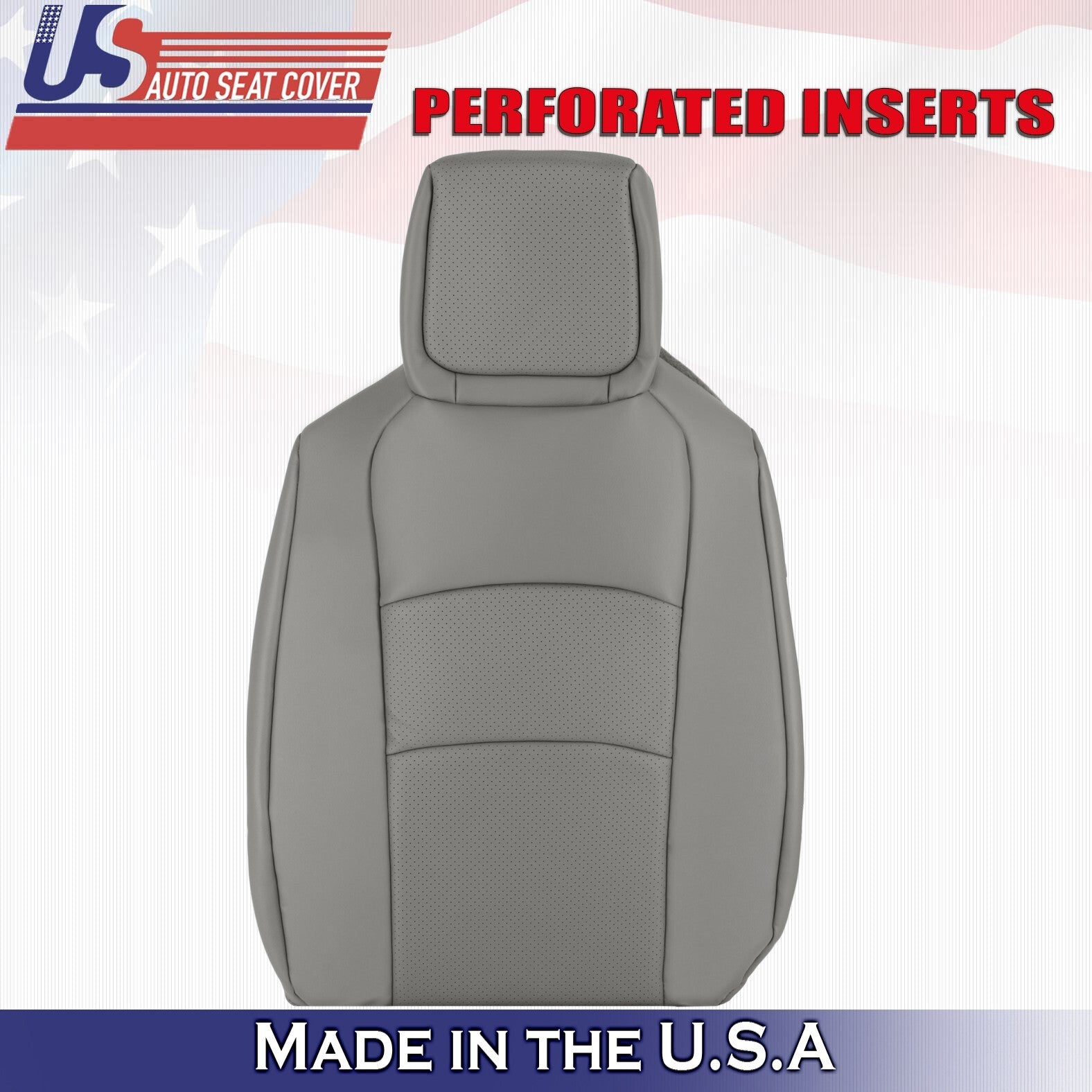 2009-2014 Fits Ford E150 E250 E350 van Driver Top Perforated Vinyl Cover Gray