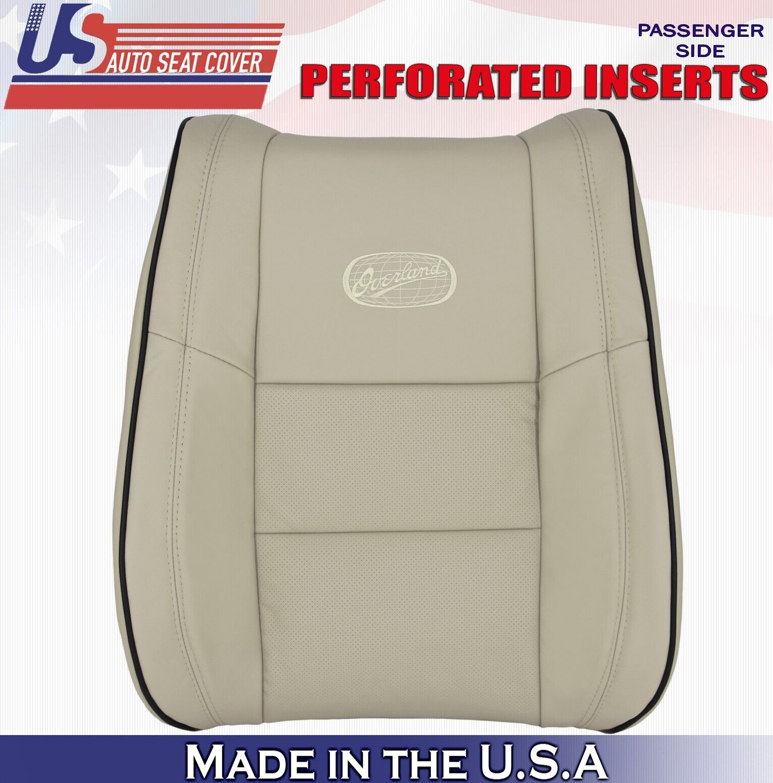 2011 to 2020 For Jeep Grand Cherokee Overland Passenger Top Leather Cover Tan