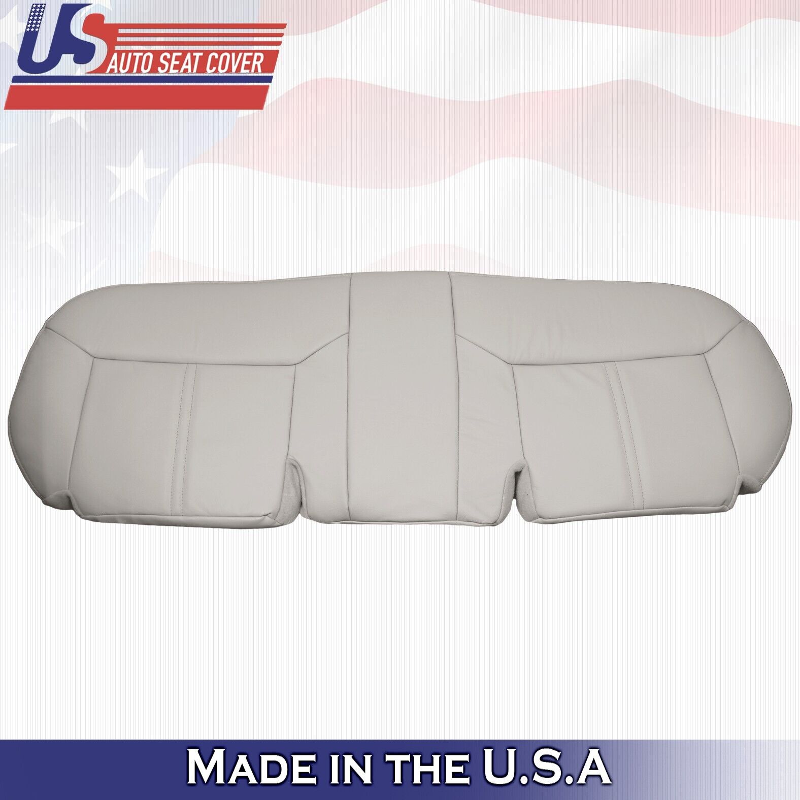 2003 2004 2005 For Lincoln Town Car Rear Bench Bottom Leather Cover Stone Gray