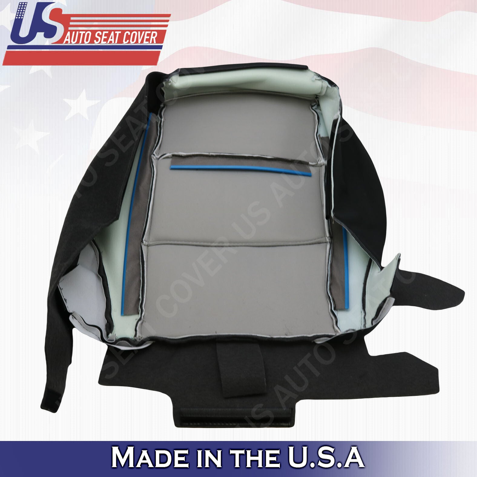 2003 to 2011 Ford Ranger XLT Driver Bottom Cloth Seat Cover 2-tone Black-Gray