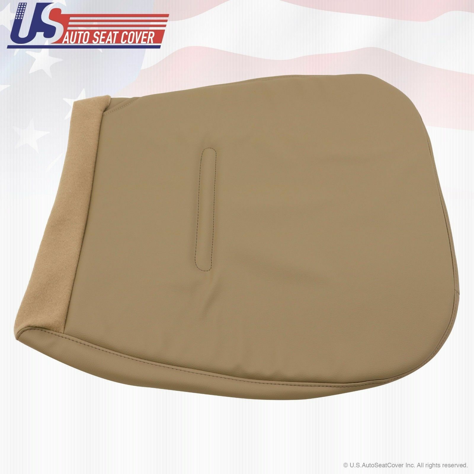 2002 to 2008 Fits Ford F250 F350 XL Driver Bottom Vinyl Seat Cover Pebble Tan