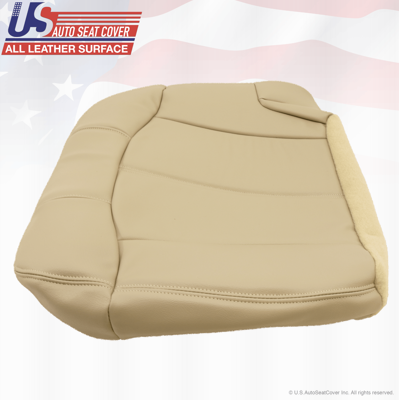 2001 2002 Chevy Tahoe Suburban Second Row Passenger Side Bottom Vinyl Cover Tan