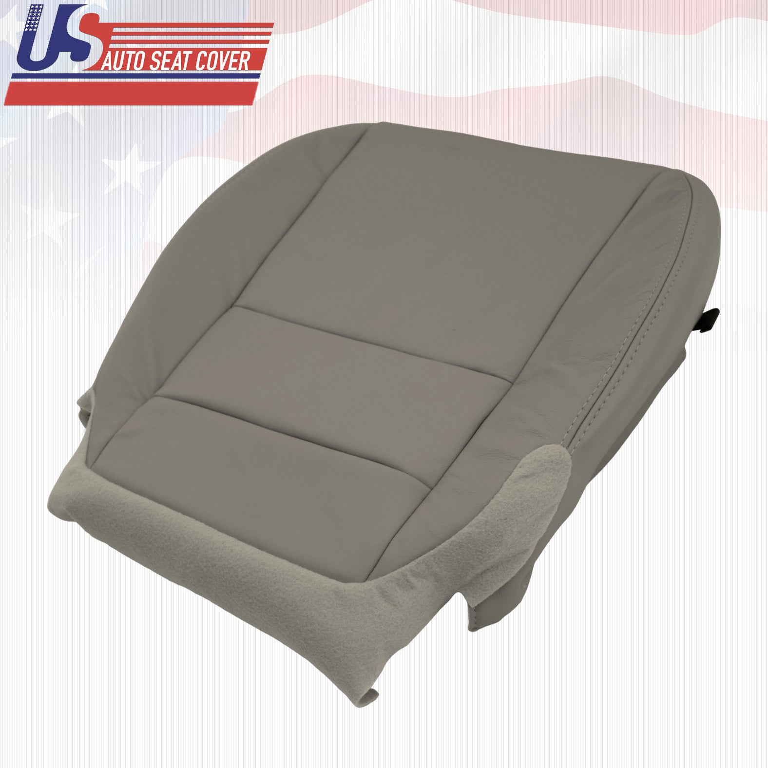For 2007 - 2012 Acura MDX Passenger Bottom Replacement Leather Seat Cover GRAY
