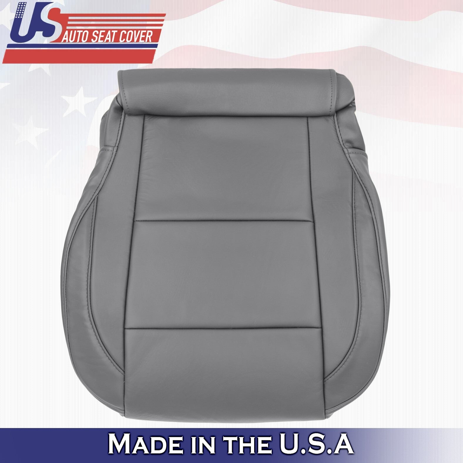2005 to 2015 For Nissan Armada Titan Passenger Top & Bottom Leather Covers Gray