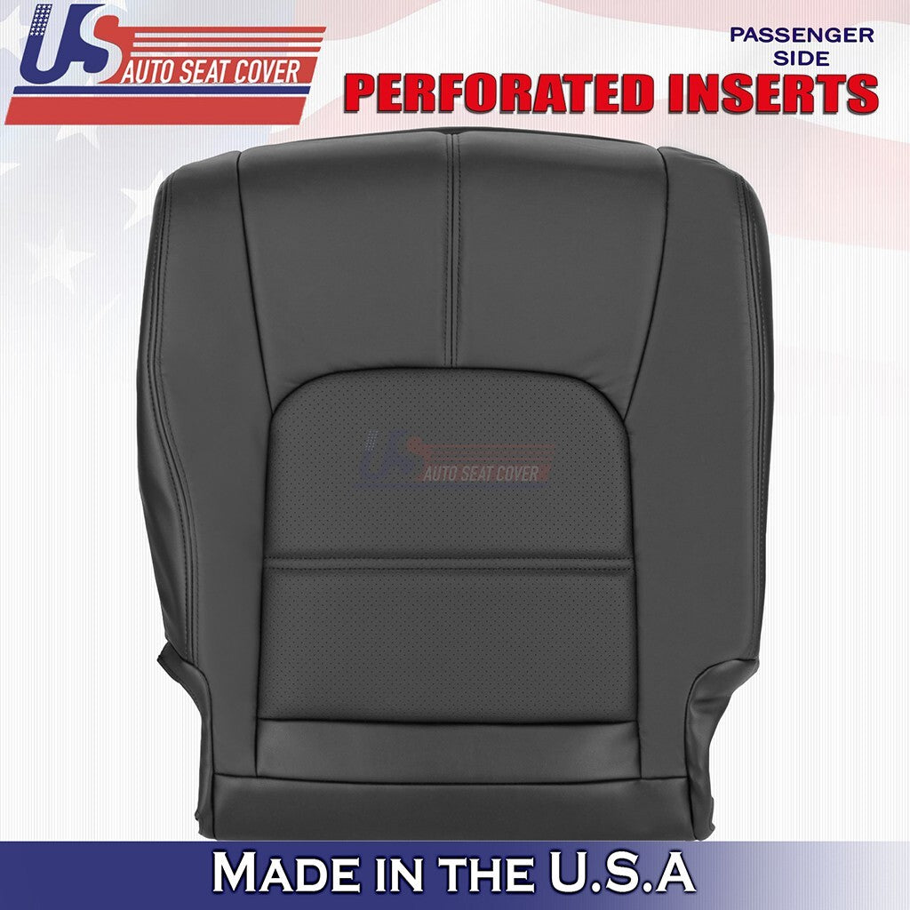 2011 to 2014 Fits Nissan Murano Passenger Bottom Leather Seat Cover Black