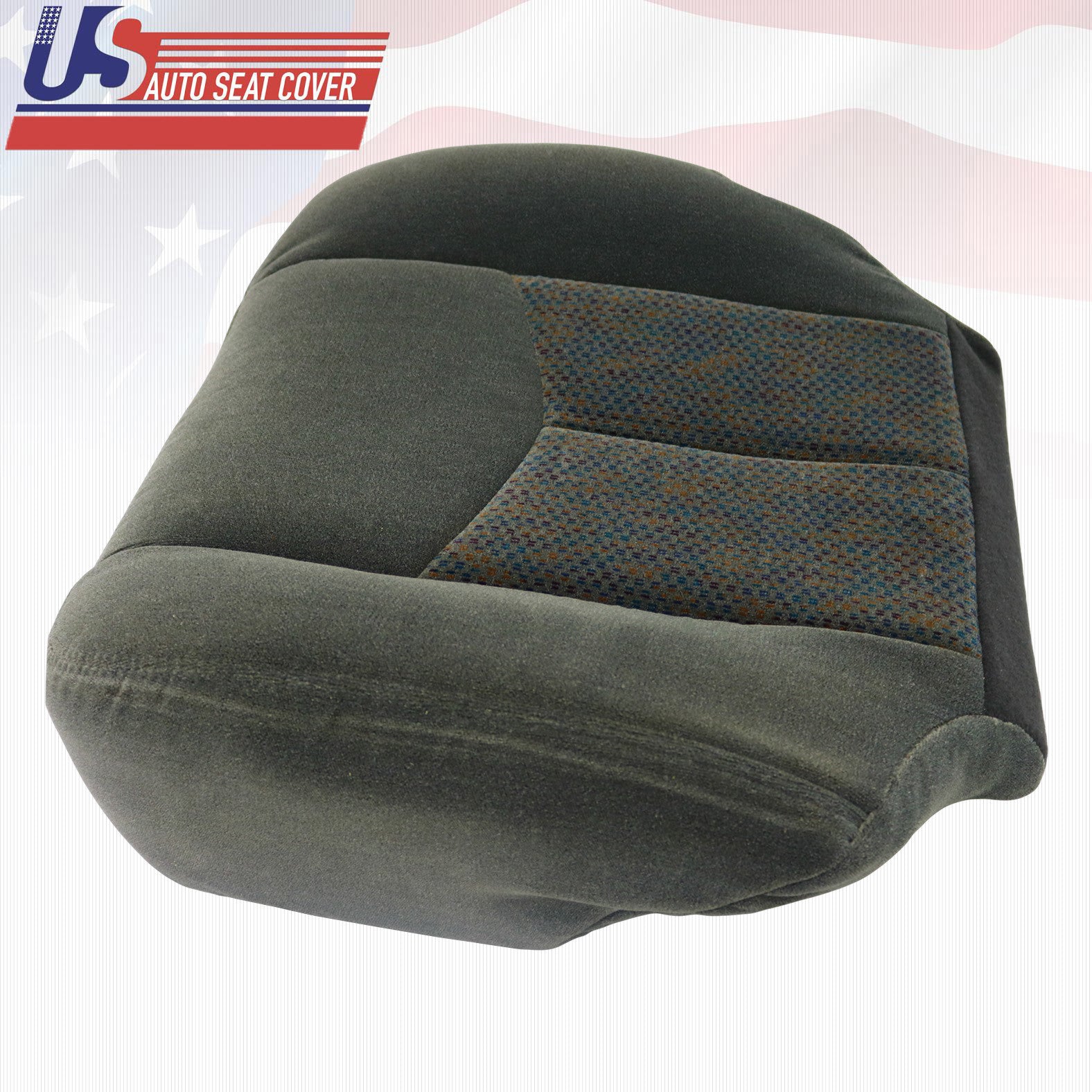 2003-2007 Chevy Silverado 1500 2500 3500 RIGHT Bottom Fabric Seat Cover Dk Gray